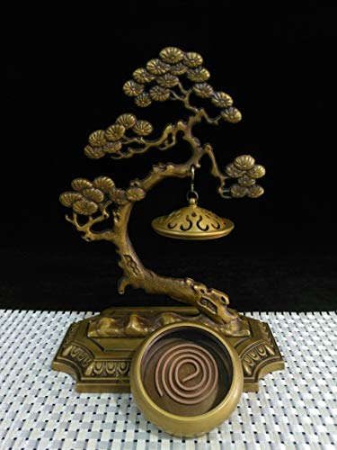 LAOJUNLU - Estufa colgante de pino de bronce dorado antiguo
