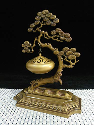LAOJUNLU - Estufa colgante de pino de bronce dorado antiguo
