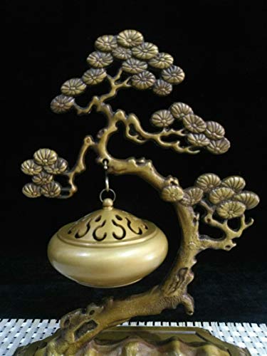 LAOJUNLU - Estufa colgante de pino de bronce dorado antiguo