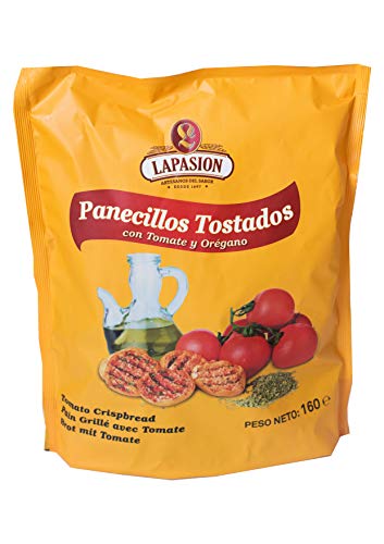 LAPASION - Panecillos tostados con tomate y orégano 160g por 12 paquetes