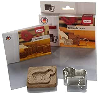 Lares – saltones con diferentes diseños – Compuesto por un modelo Springerlemodel, cortador de galletas y receta – Fabricado en Alemania