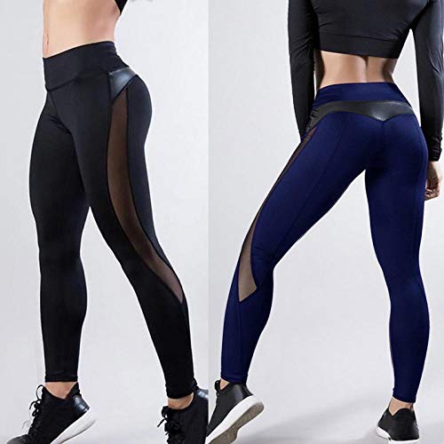 Largos pantalones de jogging suaves deportivos,Pantalones de yoga sexy para mujer Leggings de fitness sin costuras Cintura alta Push Up Bottoms-white 2_L,Chándal de algodón elástico para mujer