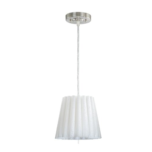 Laura Ashley Lighting PSY067 Selby Mini colgante, níquel satinado