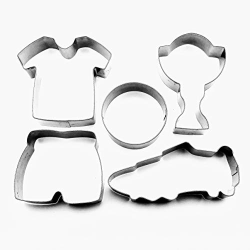 Lawman zapato de fútbol Jersey pantalones premio Copa Fondant de repostería para hornear Cookie Cutter Set