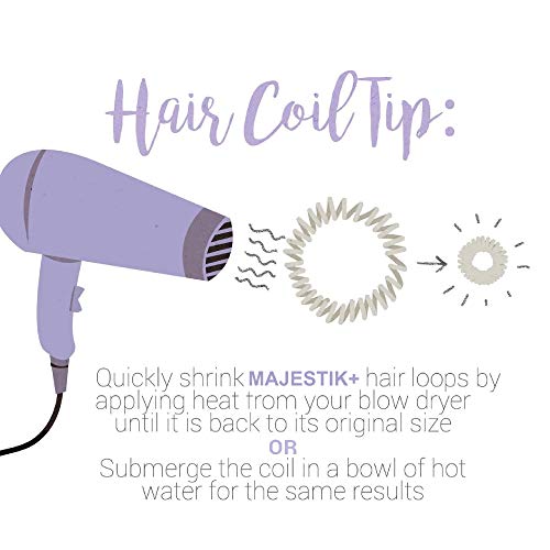 Lazos para el cabello- 6 piezas de espirales para el cabello, sin pliegues, sujetadores de cola de caballo, elásticos, cable de teléfono, anillo sin tráciles, bandas de goma para todo tipo de cabello