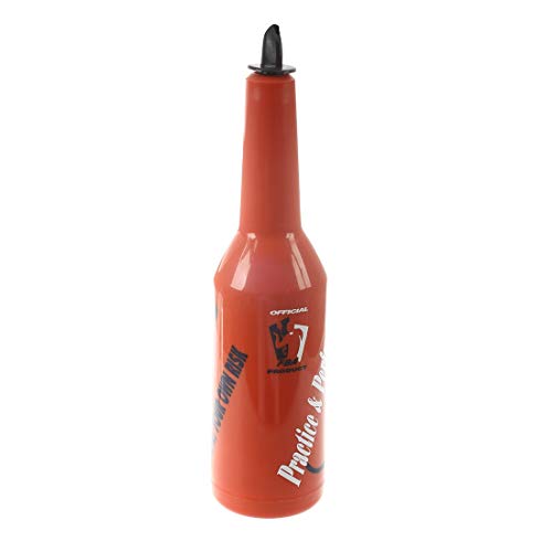 L.BAN Flair Bartender Barman Practice Bar Pub Botella Wine Cocktail Shaker - Rojo