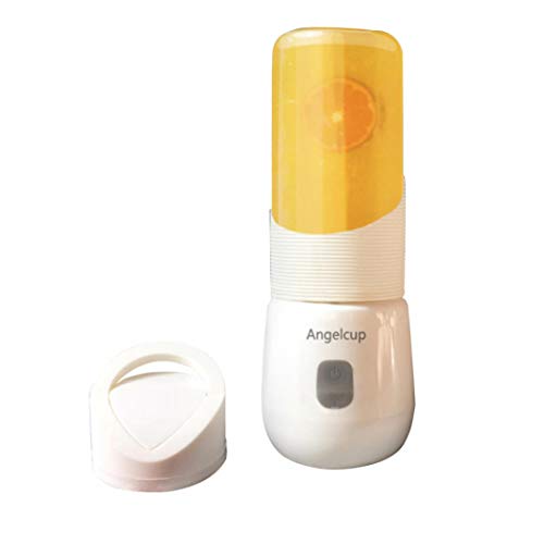 LbojailiAi Exprimidor Mini port¨¢til colorido exprimidor de frutas exprimidor bebida exprimidor taza contenedor - blanco taza individual