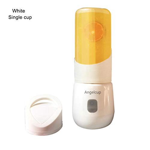 LbojailiAi Exprimidor Mini port¨¢til colorido exprimidor de frutas exprimidor bebida exprimidor taza contenedor - blanco taza individual