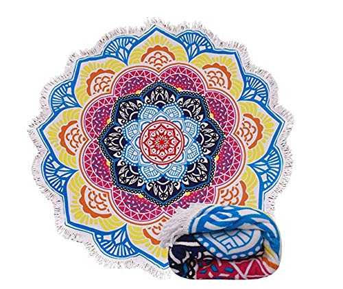 LBYB Toalla De Playa Irregular Toalla De Playa Toalla De Microfibra Absorbente Estupendo Yoga Estera Que Acampa, Manta Toalla De Baño, 150 Cm * 150 Cm,C
