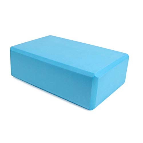 LCK EVA Black Yoga Block Fitness Exercise Aids Stretch Aid Body Shaping Bolster,Blue