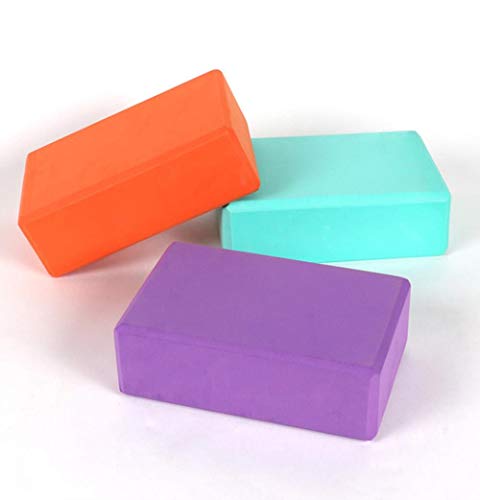 LCK Pilates EVA Yoga Block Brick Sports Exercise Gym Foam Workout Stretching Aid Body Shaping Health Training,J