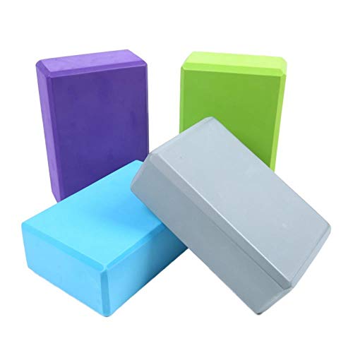 LCK Sports Exercise Gym Foam Yoga Block Brick Workout Stretching Aid Body Shaping Health Training,Purple