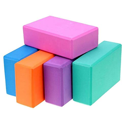 LCK Women Yoga Props Foam Brick Stretching Pilates Yoga Block Exercise Fitness Sport Yoga Props Foam Bricks,Purple