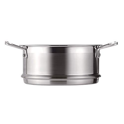 Le Creuset 3-Ply Accesorio de vapor, diametro 20 cm, Acero inoxidable, Para ollas de diametro 20 cm, Con asas, Metálico