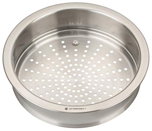Le Creuset 3-Ply Accesorio de vapor, diametro 20 cm, Acero inoxidable, Para ollas de diametro 20 cm, Con asas, Metálico