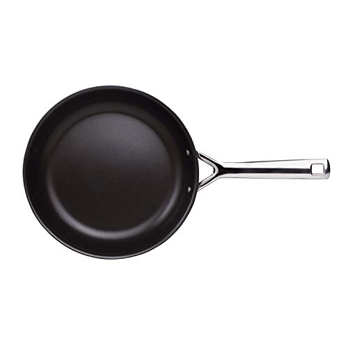 Le Creuset 3-Ply Sartén antiadherente, Ø 24 cm, acero inoxidable, libre de PFOA, para todo tipo de fuentes de calor (incl. inducción), metálico