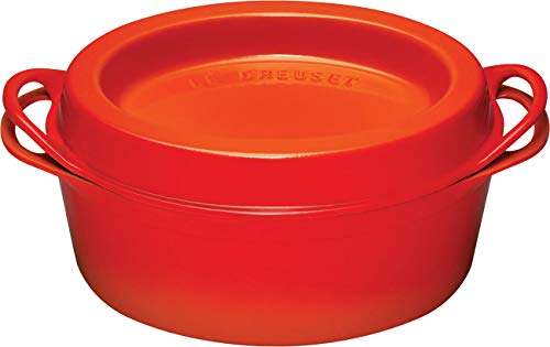 LE CREUSET Cacerola Doufeu de Hierro Fundido, Ovalada, Ø 32 cm, Apto para Todas Las Fuentes de Calor, Incl. inducción, Negro Mate