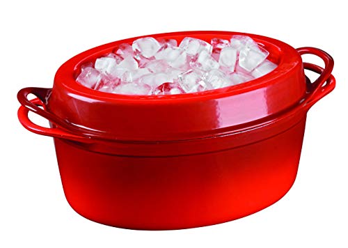 LE CREUSET Cacerola Doufeu de Hierro Fundido, Ovalada, Ø 32 cm, Apto para Todas Las Fuentes de Calor, Incl. inducción, Negro Mate