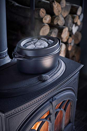 LE CREUSET Cacerola Doufeu de Hierro Fundido, Ovalada, Ø 32 cm, Apto para Todas Las Fuentes de Calor, Incl. inducción, Negro Mate