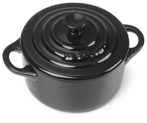 LE CREUSET Mini COCOTTE, Cerámica, Negro, 10 cm