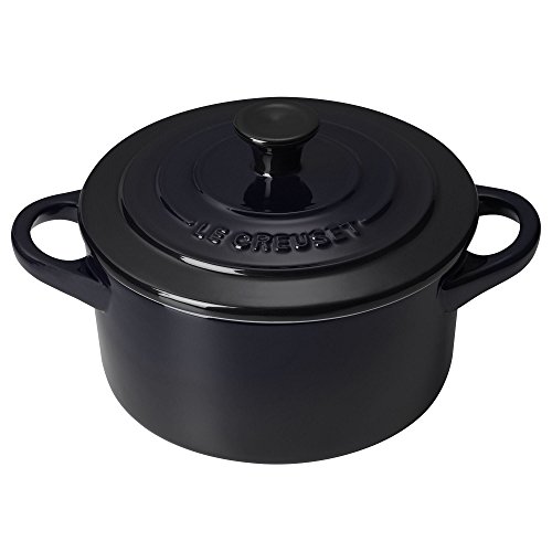 LE CREUSET Mini COCOTTE, Cerámica, Negro, 10 cm
