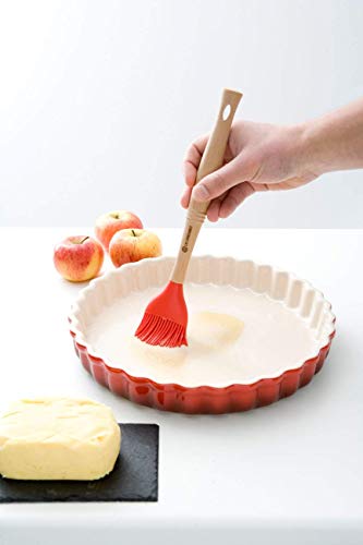 Le Creuset Molde para tartas, diametro 28 cm, Cerámica de gres, Cereza