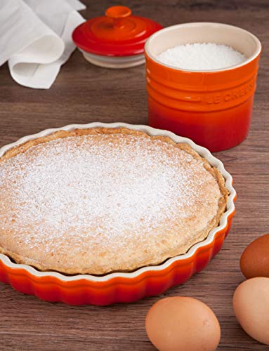 Le Creuset Molde para tartas, diametro 28 cm, Cerámica de gres, Volcánico