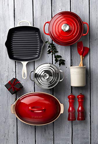 LE CREUSET Pincel con Cabezal de Silicona extraíble, Madera, Cereza, Largo: 29 cm
