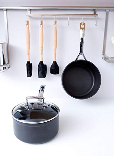 LE CREUSET Pincel con Cabezal de Silicona extraíble, Madera, Negro, Largo: 29 cm