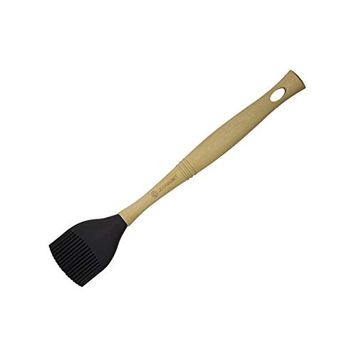 LE CREUSET Pincel con Cabezal de Silicona extraíble, Madera, Negro, Largo: 29 cm