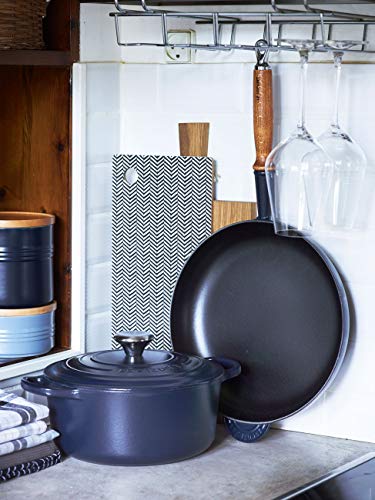 Le Creuset Sartén alta de hierro fundido, Redonda, diametro 28 cm, Apto para todas las fuentes de calor, incluso inducción, Volcánico
