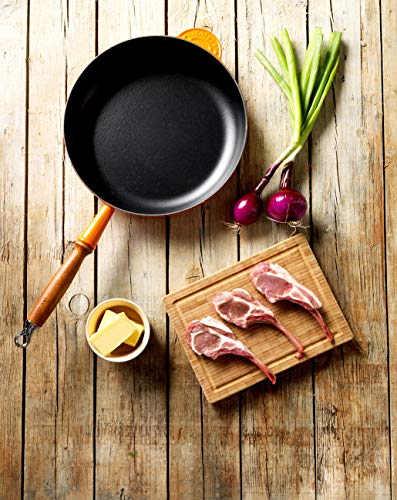 Le Creuset Sartén alta de hierro fundido, Redonda, diametro 28 cm, Apto para todas las fuentes de calor, incluso inducción, Volcánico