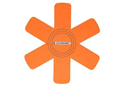Le Creuset Set de 3 protectores de utensilios, Apto para todo tipo de ollas y sartenes, Naranja Volcánico, 95003440090300