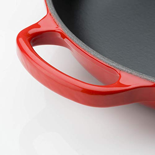 Le Creuset Skillet Evolution de hierro fundido, Redonda, diametro 20 cm, Para todas las fuentes de calor, incluye inducción, Cereza