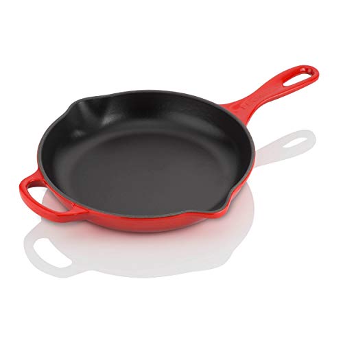 Le Creuset Skillet Evolution de hierro fundido, Redonda, diametro 20 cm, Para todas las fuentes de calor, incluye inducción, Cereza