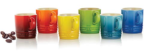 Le Creuset Taza con asa, 350 ml, Cerámica de gres, Altura 12 cm, Volcánico