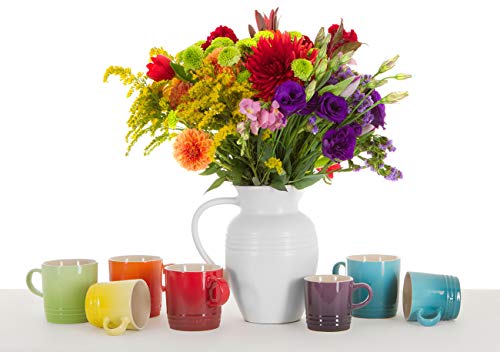 Le Creuset - Taza de desayuno de gres, 350 ml, color azul turquesa