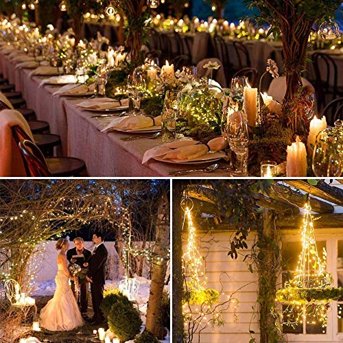 LE Guirnaldas Luces LED 20 LED, Luces de Botella de Vino 4x1m, Blanco Cálido, a Pilas, Decoración de Casa, Boda, Fiestas, Navidad, Jardines etc