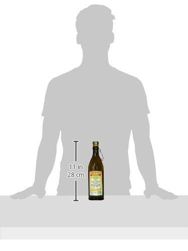 Le Terre di Colombo – Aceite de oliva virgen extra ecológico 100 % italiano, botella con estrías y tapón mecánico, 750 ml