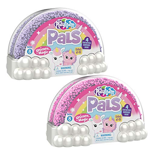Learning Resources- Pack de 2 unidades de espuma de juegos con figuritas de los amigos Playfoam Pals Unicorn Magic (EI-1953) , color/modelo surtido
