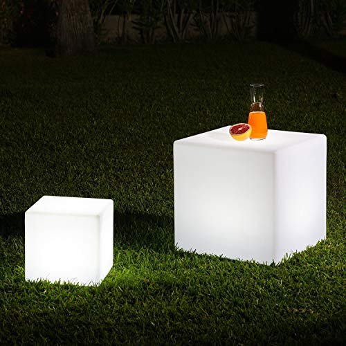 LEDKIA LIGHTING Cubo LED RGBW 40cm Recargable