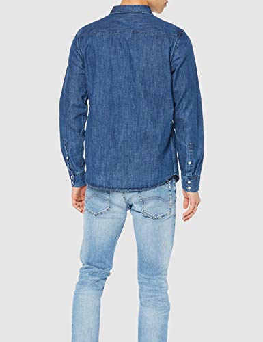 Lee Rider Shirt, Camisa Hombre, Azul (Dipped Blue La), XX-Large