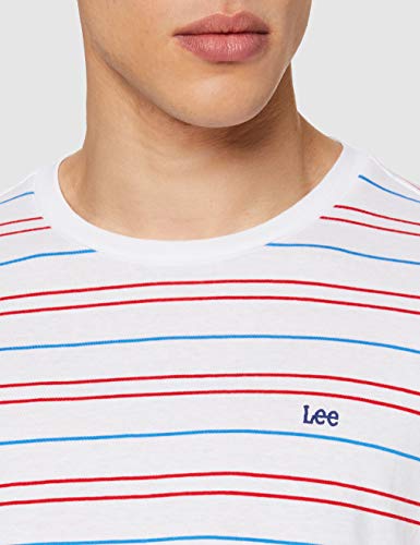 Lee Stripe tee Camiseta, Azul (Dipped Blue La), XX-Large para Hombre