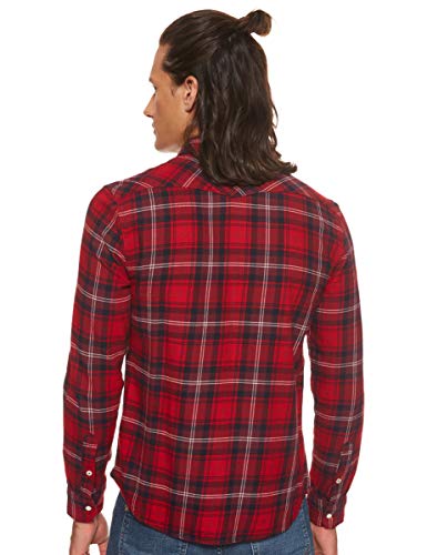 Lee Western Shirt Camisa, Warp Red Kg, M para Hombre