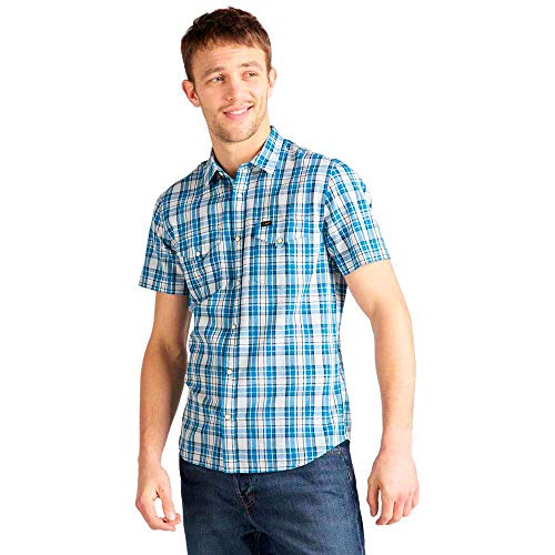 Lee Western SS Shirt Camisa Casual, Azul (Dipped Blue LA), XX-Large para Hombre