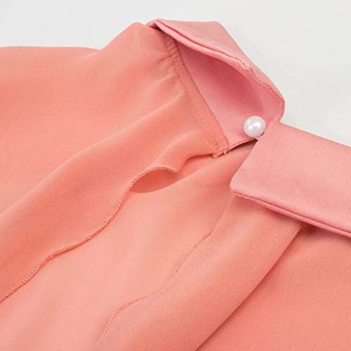 LEEDY Mujeres Retro Color Sling Perspectiva Capa Formal CóCtel Vestido Largo