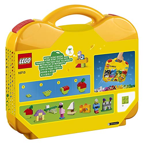 LEGO 10713 Classic Maletín Creativo, Divertidos ladrillos de colores vivos, Juego de construcción para niños