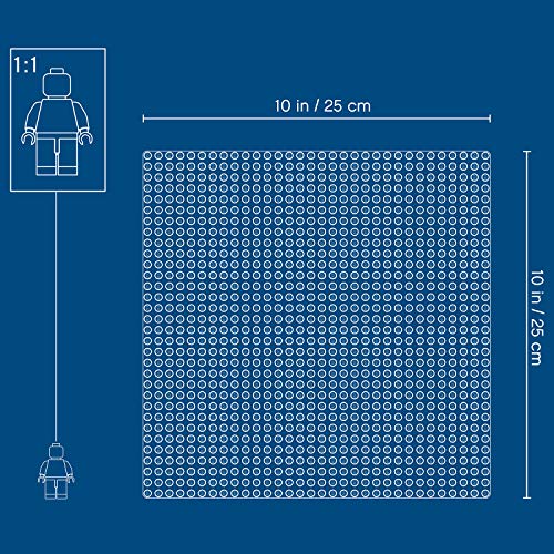 LEGO Classic - Base Azul de Juguete de Construcción de 25 cm de Lado para Juegos Creativos y Educativos como Complemento a tus Sets (10714)