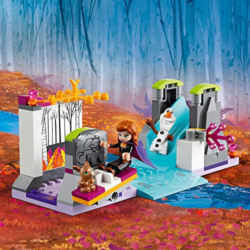 LEGO Disney Princess - Expedición en Canoa de Anna, Incluye Minifigura de Olaf y un Conejito, Piragua de Juguete para Construir, Juguete de Frozen 2 (41165)