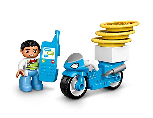 LEGO DUPLO Town - Pizzería, Juguete Creativo y Educativo de Construcción con Muñecos y Moto para Niños y Niñas de 2 a 5 Años (10834)